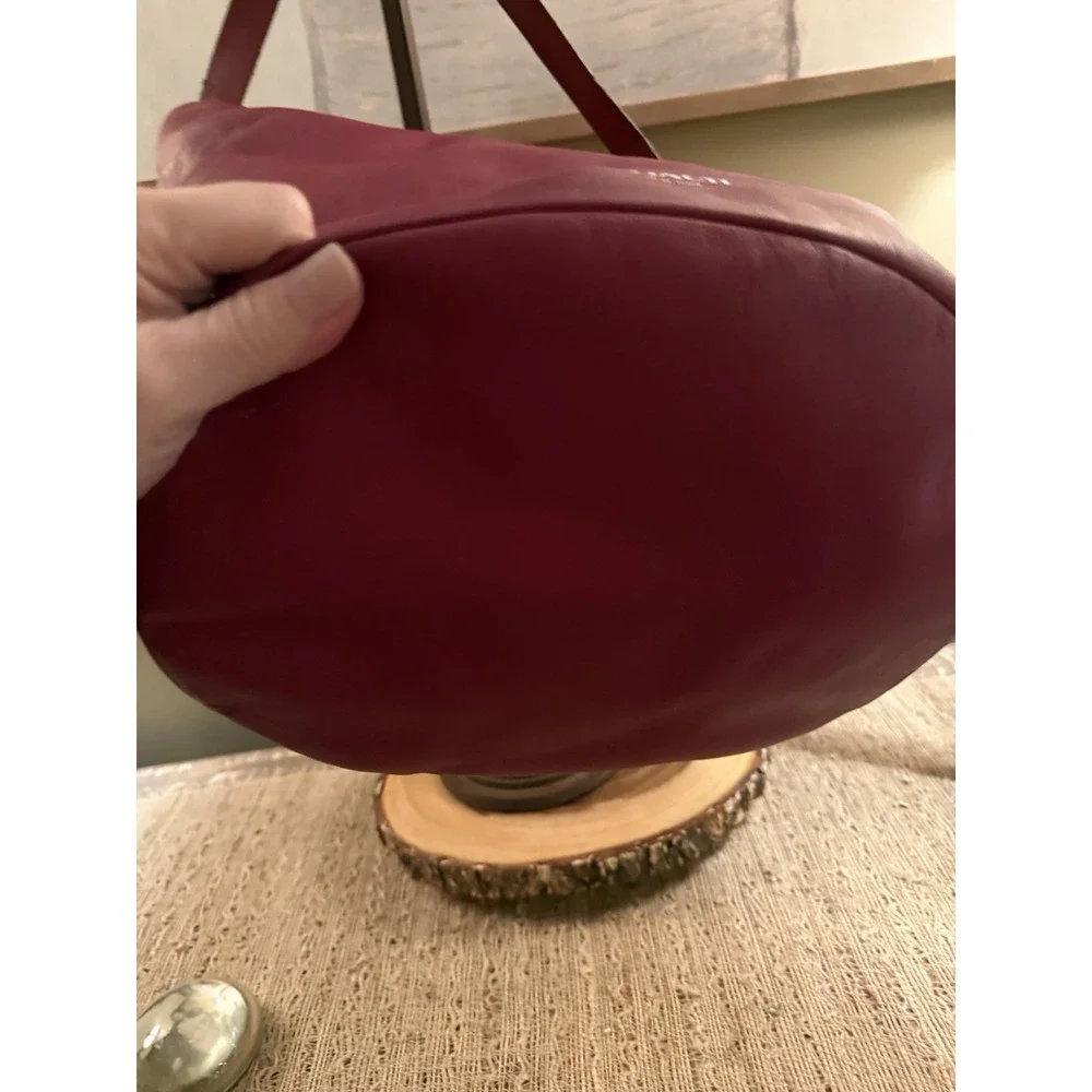 Coach Legacy Archival Red Bucket Hobo Bag Leather Turnlock Pocket G1269-21193